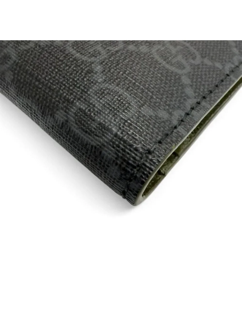 Gucci GG Coin Wallet Supreme Canvas Interlocking G Bifold Gray